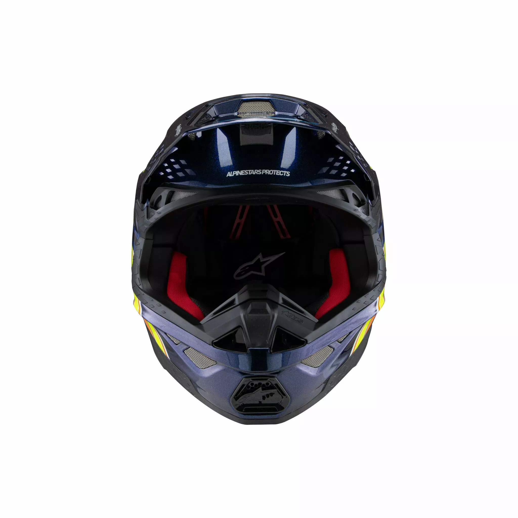 Alpinestars Supertech M10 TLD 25 Crosshelm Blau/ Orange/ Gelb - 3