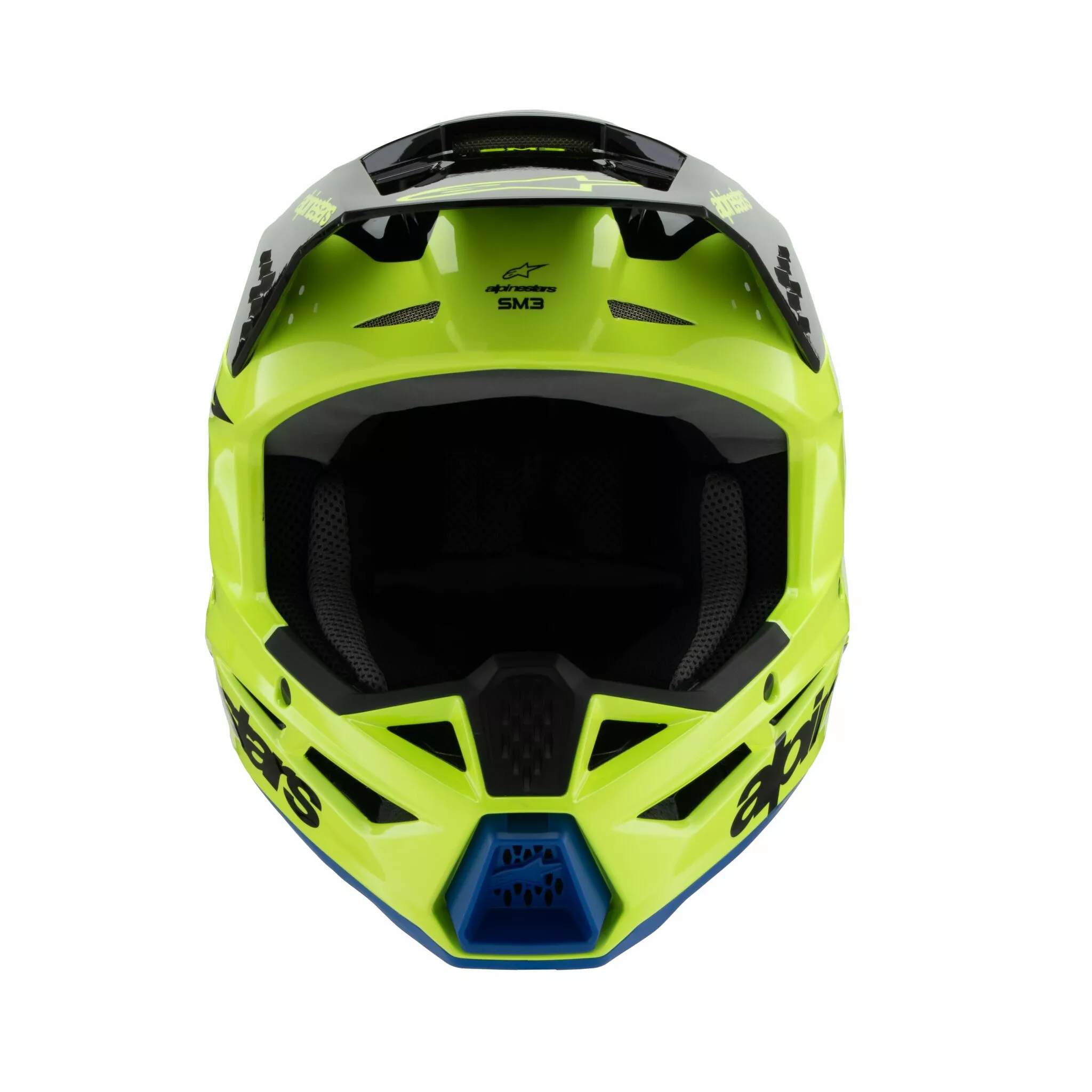 Youth S-M3 Radium Casco de Cross Alpinestars Negro/ Azul/ Amarillo - 6