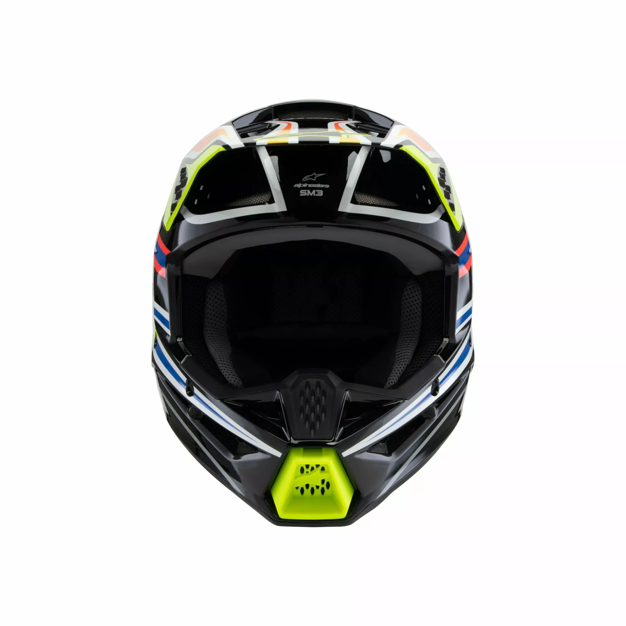 Alpinestars Youth S-M3 Wurx Crossikypärä Musta/ Sininen/ Keltainen - 6