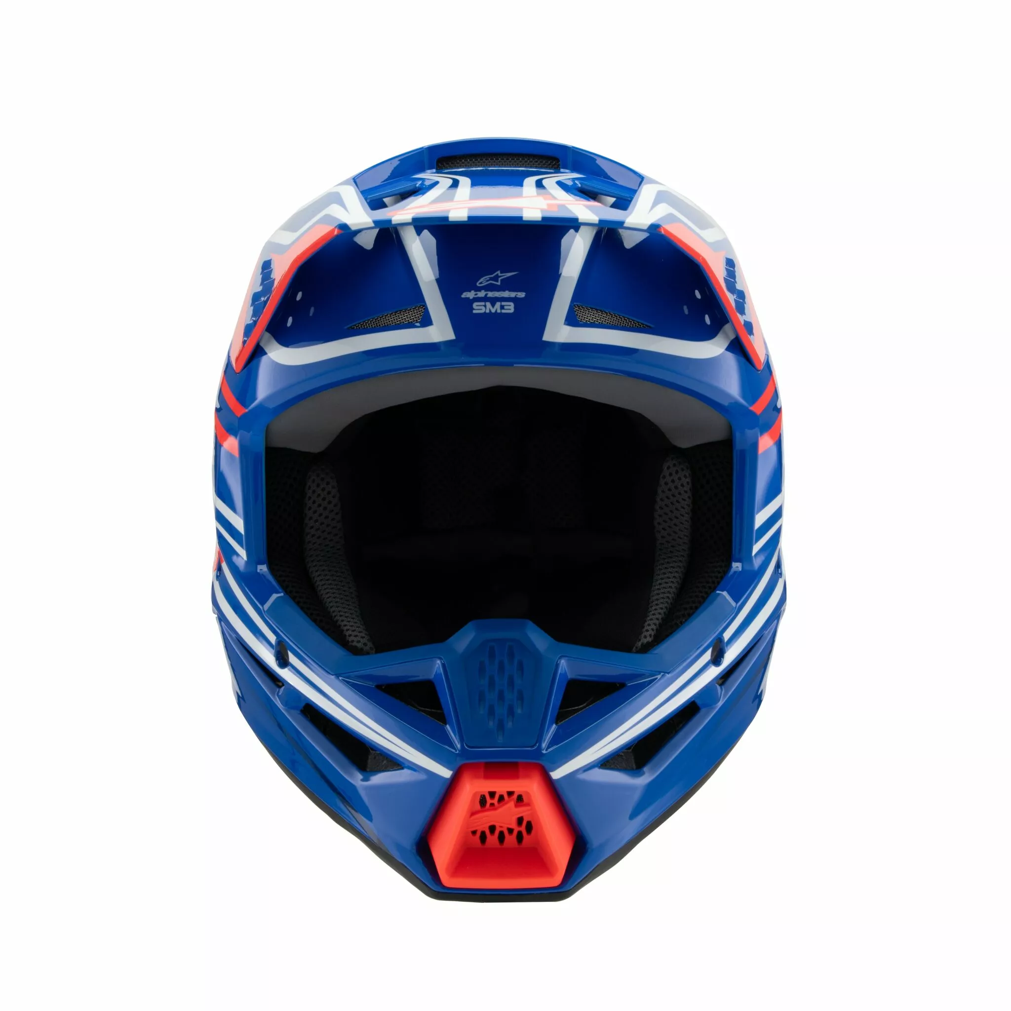 Alpinestars Youth S-M3 Wurx Crosshelm Schwarz/ Blau/ Rot/ Wieß - 6
