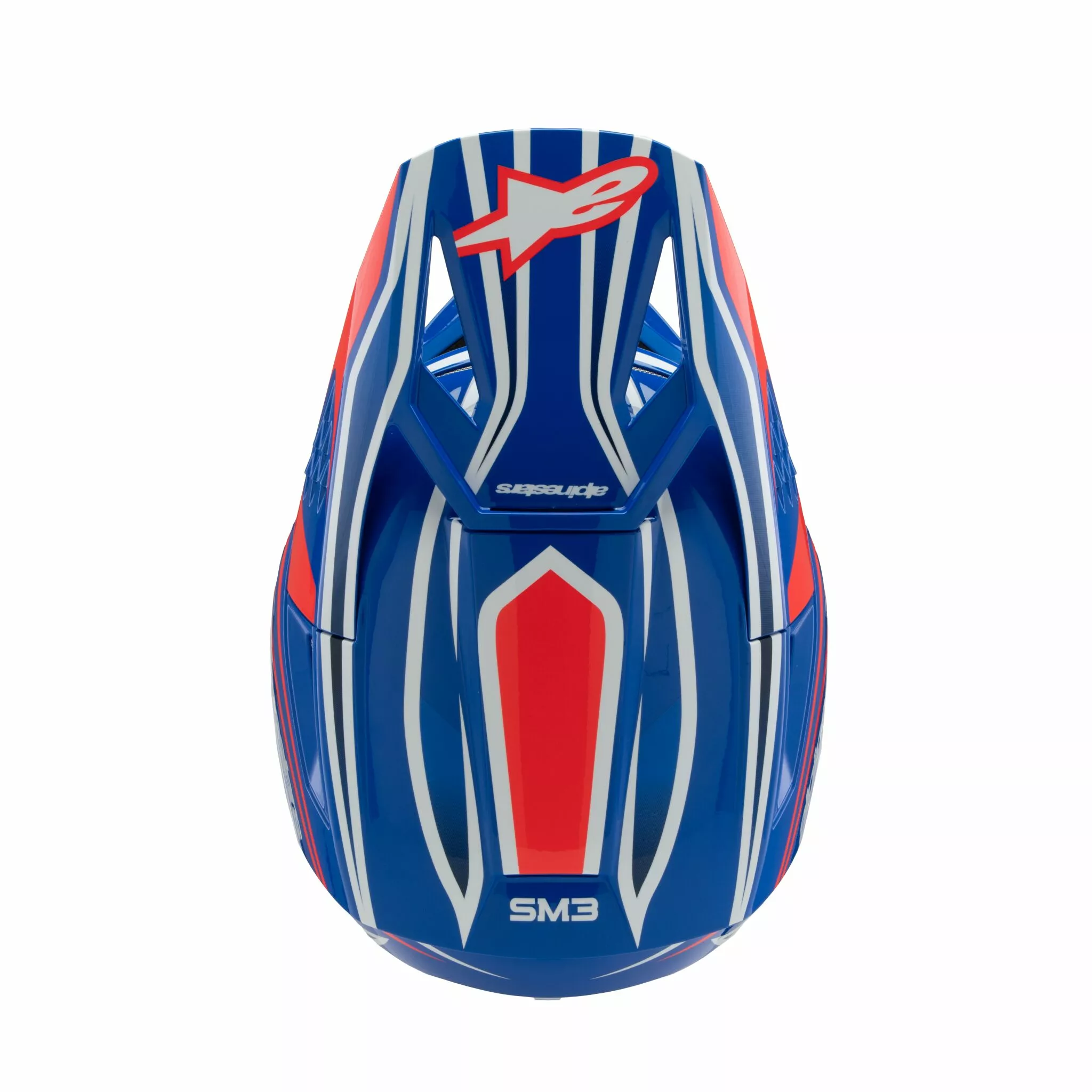 Alpinestars Youth S-M3 Wurx Crosshelm Schwarz/ Blau/ Rot/ Wieß - 7