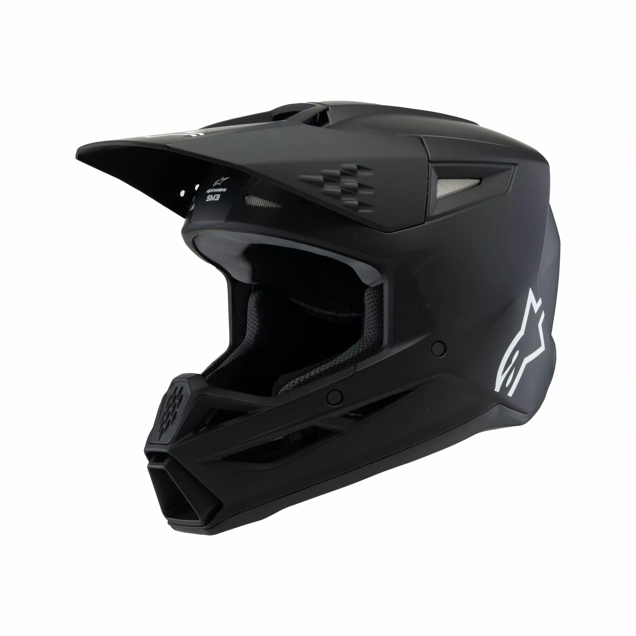 Alpinestars Youth S-M3 Solid Crosshjälm Svart