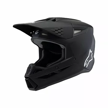 Alpinestars Youth S-M3 Solid Crossikypärä Musta