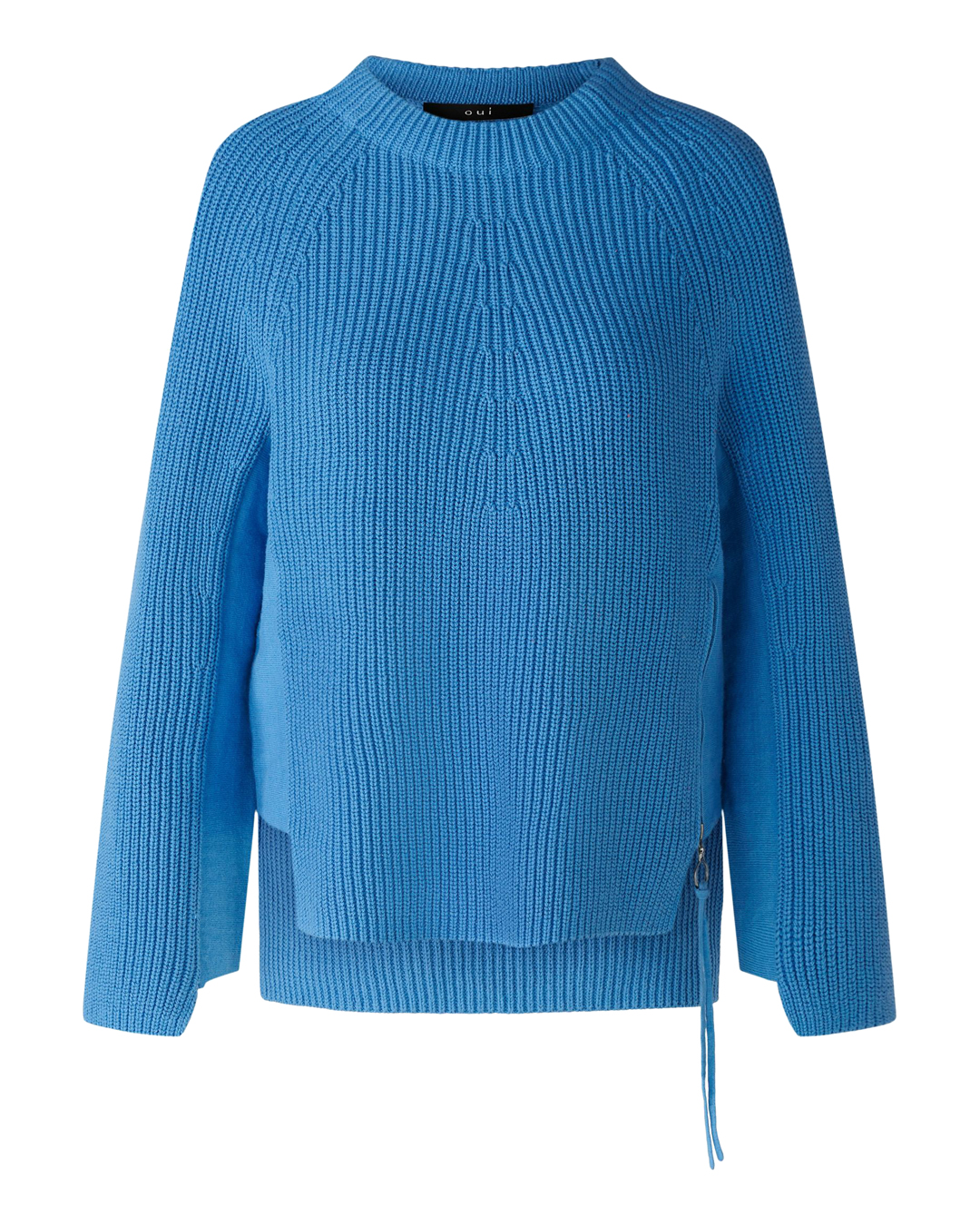 Jumper dragkedja i sidan klarblå - 5