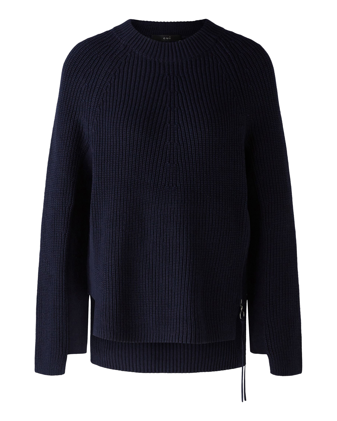 Jumper dragkedja i sidan marinblå - 6