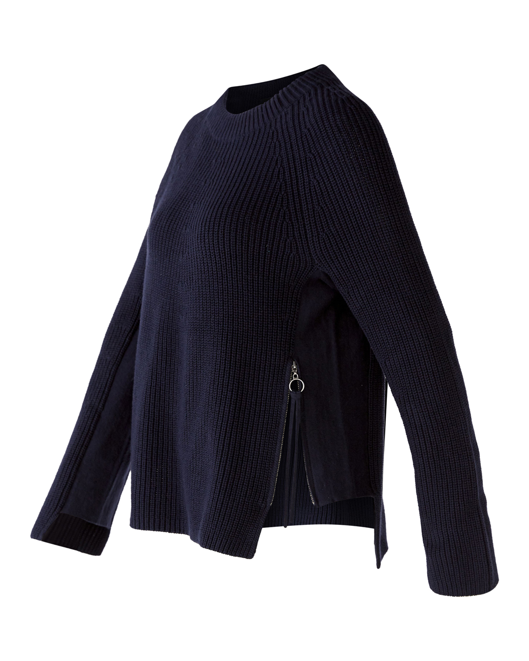 Jumper dragkedja i sidan marinblå - 8