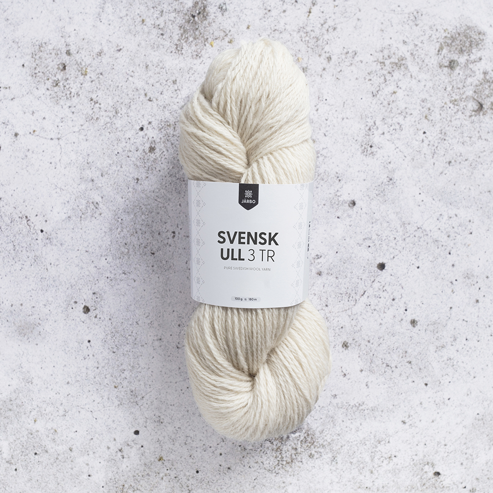 Swedish Wool 3 Strand | järbo 59001 arctic Fox
