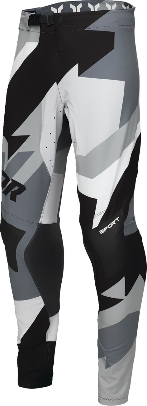 THOR SPORTMODE Brave Crossihousut Musta/ Harmaa/ Valkoinen - 3
