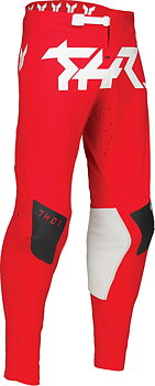 SPORTMODE Riot Pantaloni Cross THOR Nero/ Rosso/ Bianco