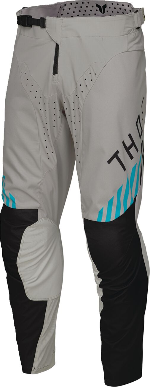 THOR LAUNCHMODE Zone MX Pants Black/ Light Grey/ Sand/ Turquoise - 3