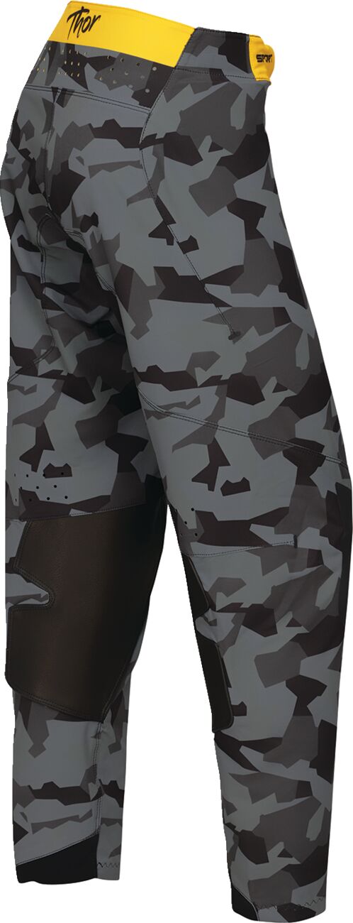 THOR Women's SPORTMODE Shadow Crossbyxor Svart/ Camo Grå/ Gul - 3
