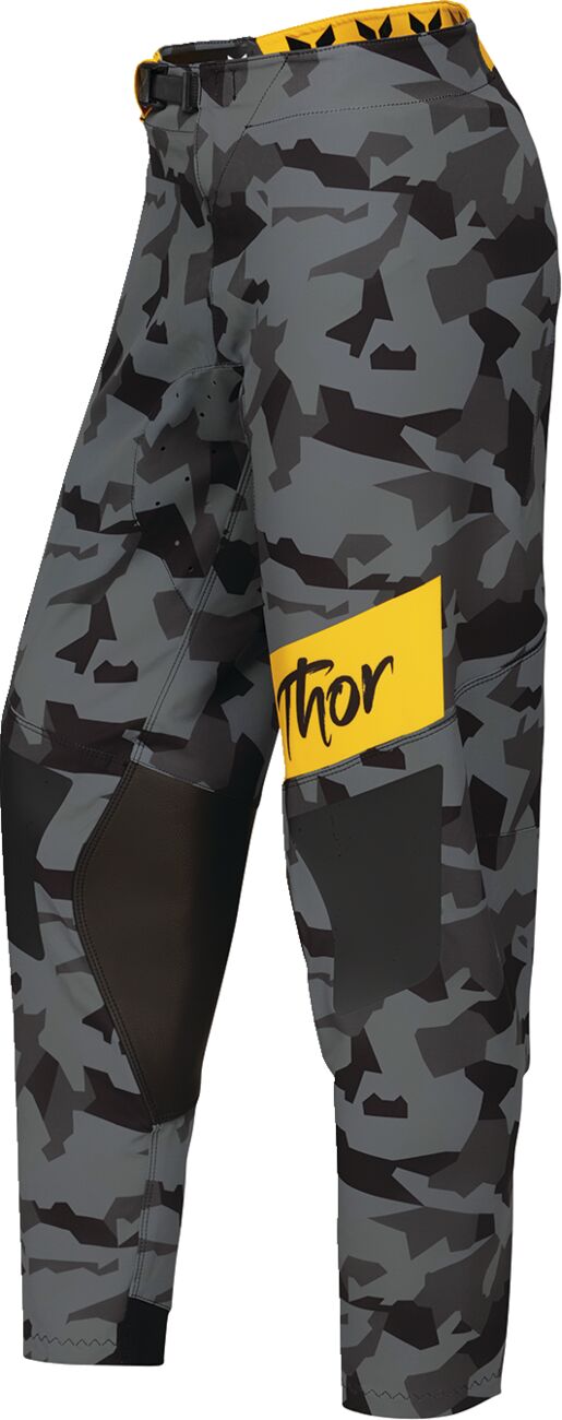 THOR Women's SPORTMODE Shadow Crossbyxor Svart/ Camo Grå/ Gul - 4