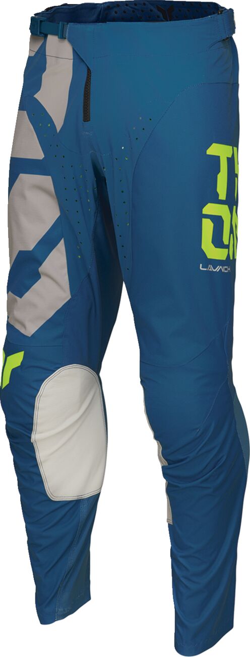 THOR Youth LAUNCHMODE Forge Crossbukser Blå/ Hi-Vis Gul/ Grå - 3