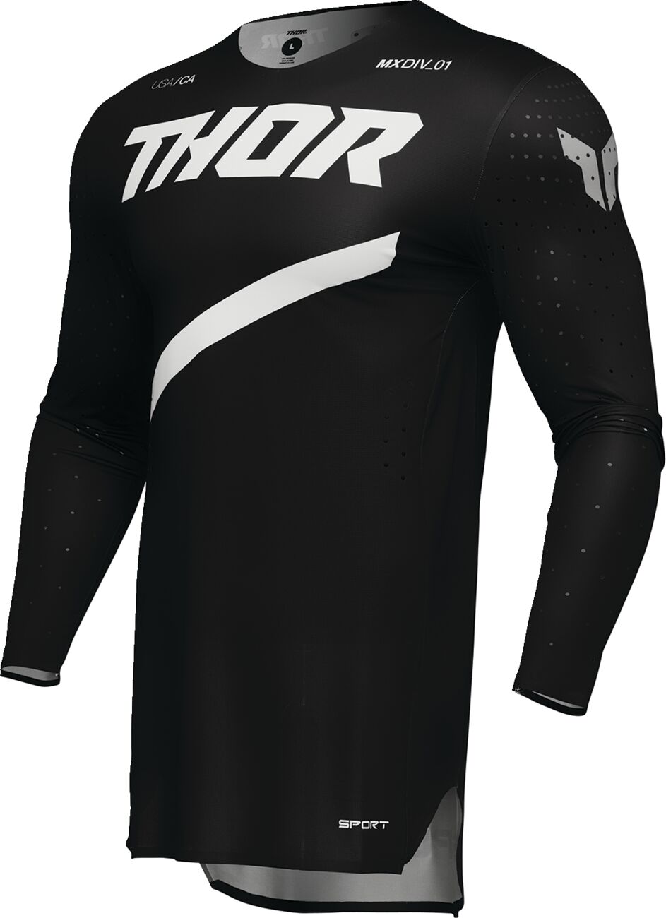 SPORTMODE Brave Maglia Cross THOR Nero/ Bianco