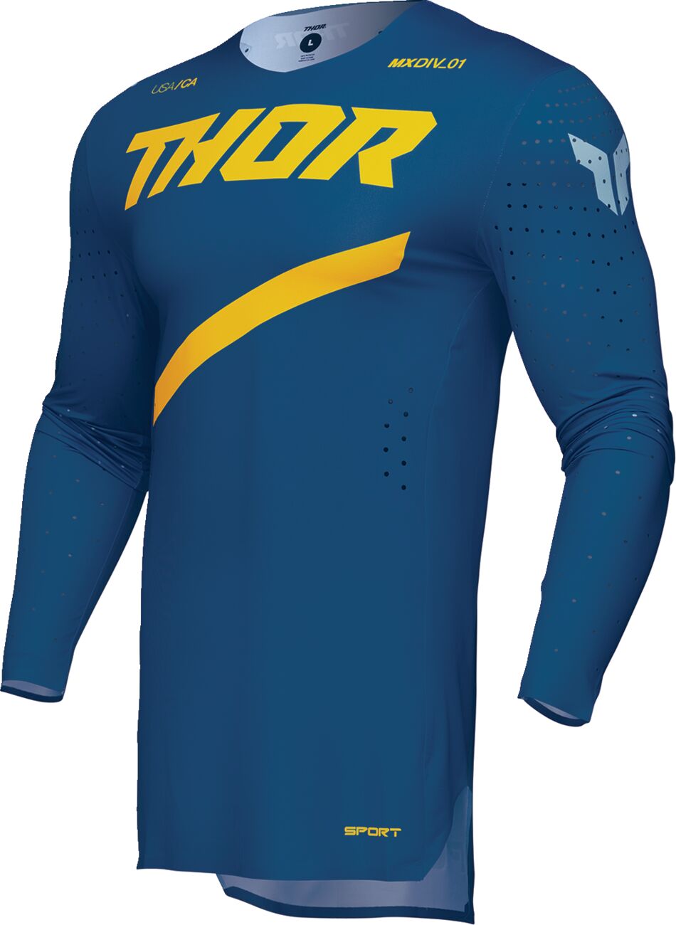 THOR SPORTMODE Brave Crosstrøje Blå/ Gul