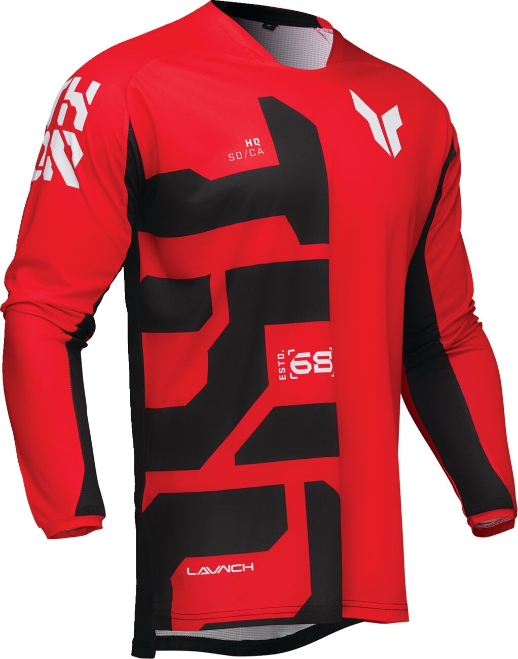 THOR LAUNCHMODE Forge Crosstrøje Sort/ Rød/ Hvid - 3