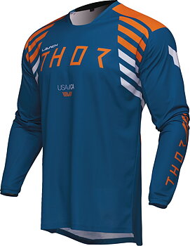 LAUNCHMODE Zone Maillot Cross THOR Bleu/ Orange/ Blanc