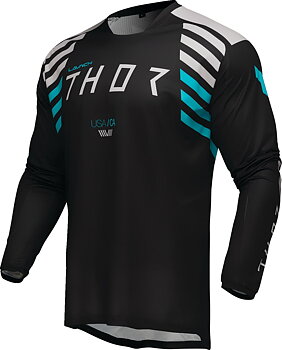 THOR LAUNCHMODE Zone Crosstrøje Sort/ Grå/ Brun/ Turkis