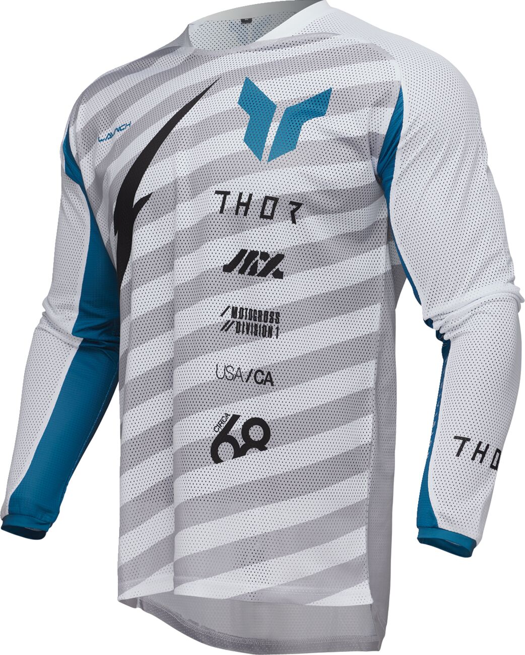 THOR LAUNCHMODE Vented Raid Crossipaita Sininen/ Harmaa/ Valkoinen