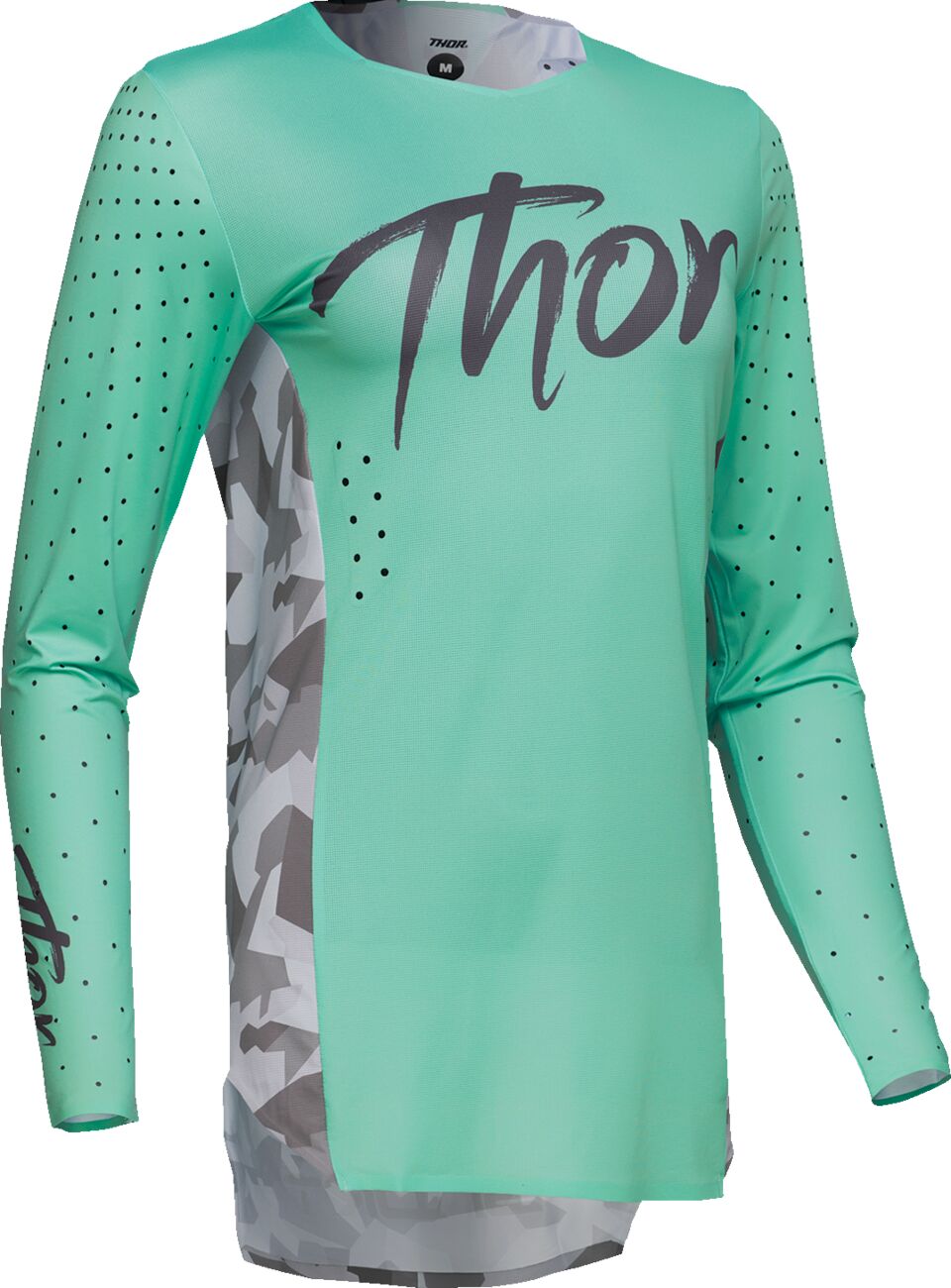 THOR Women's SPORTMODE Shadow Crosstrøje Camo Grå/ Grøn/ Teal - 4