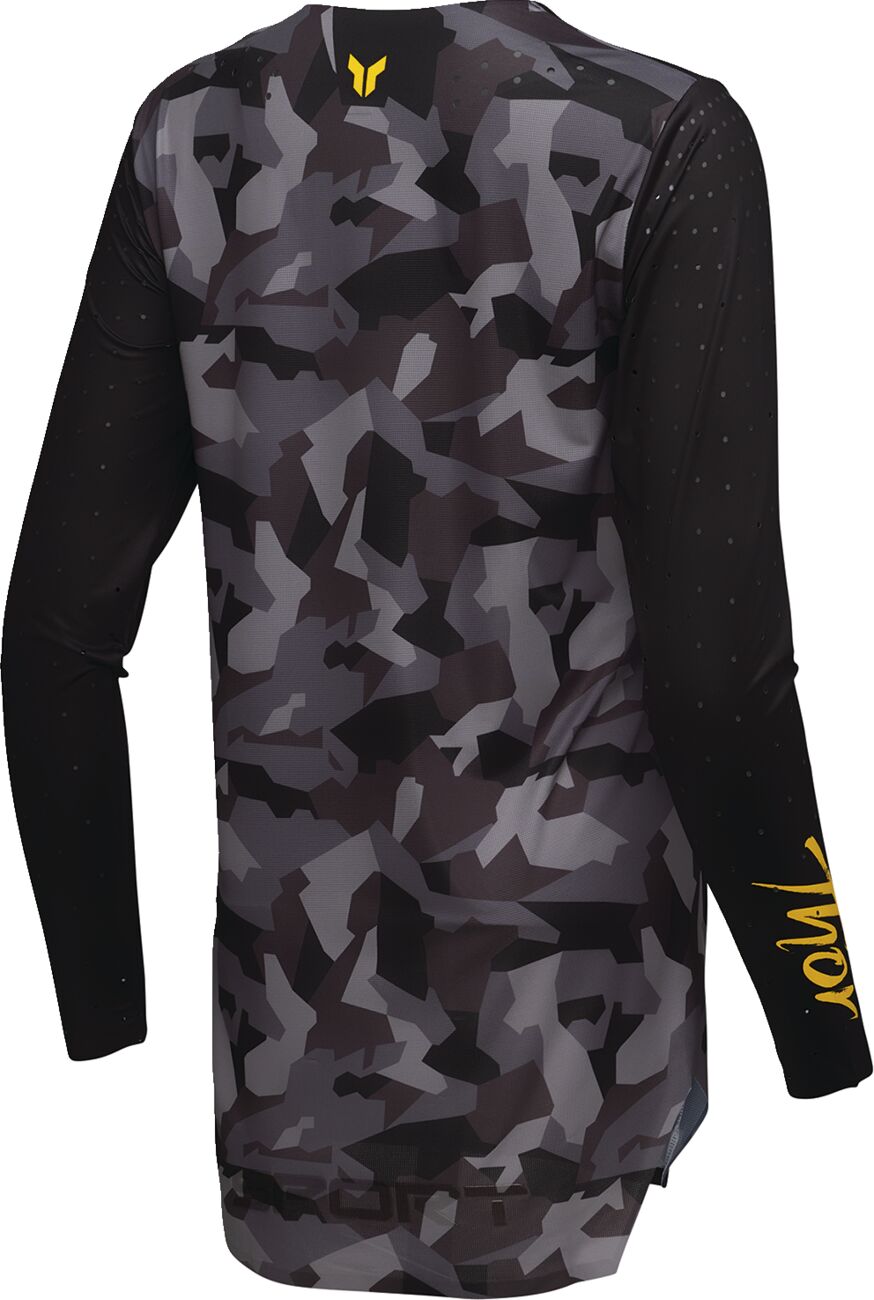 THOR Women's SPORTMODE Shadow Crosstrøje Sort/ Camo Grå/ Gul - 2