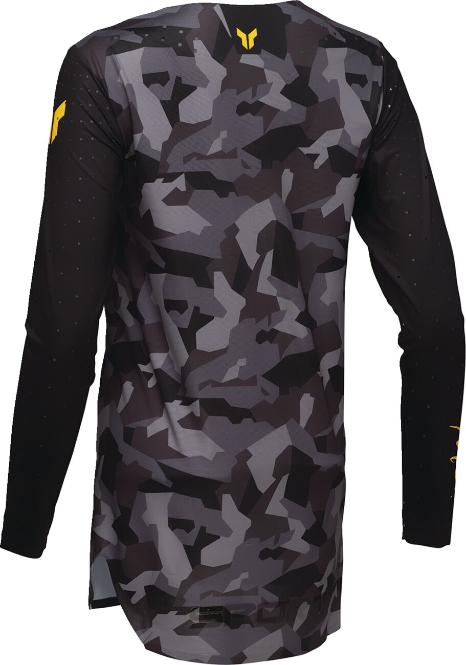 THOR Women's SPORTMODE Shadow Crosstrøje Sort/ Camo Grå/ Gul - 3
