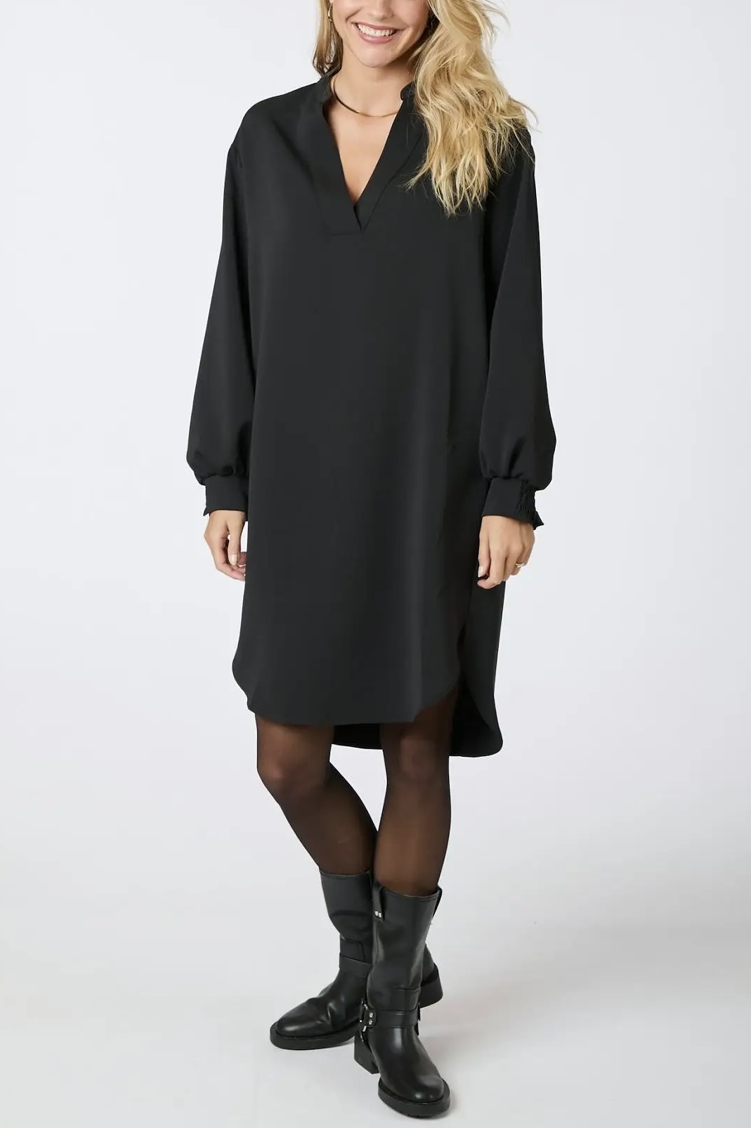 Neo Noir - Lexia Crepe Dress Black