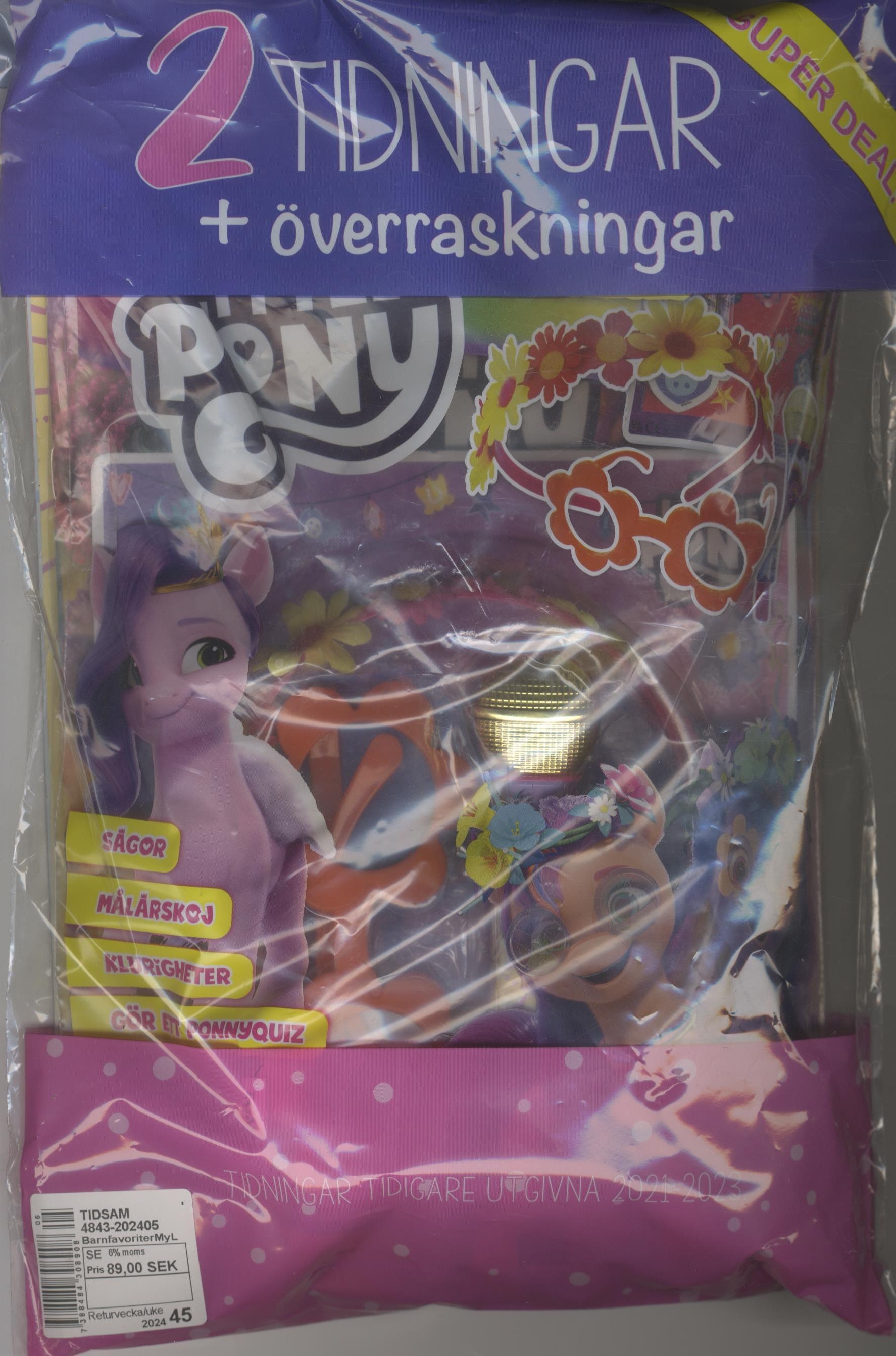 Barnfavoriter My Little Pony 2024 nr 5, Superdeal: 2 tidningar med ...