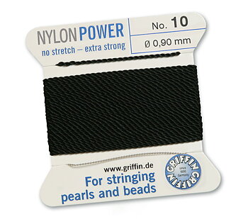 Black 10, Nylonpower No.10 (~0,90 mm) 2m, 1needle