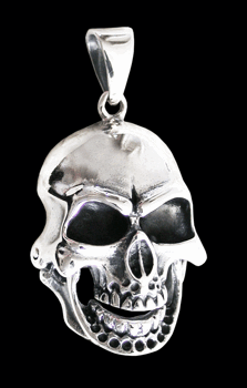 "Happy scull" dödskalle halsband i Äkta silver.