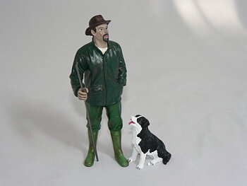 Figur Patrick +Dog  1:18  American Diorama