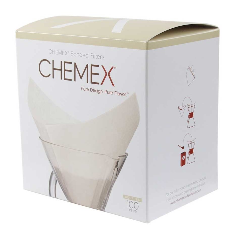 Chemex Classic Filter Squares - Fyrkantsformade förvikta filter till 6, 8 och 10 koppars bryggare
