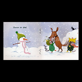 SILL OCH FRÄS BYGGER EN SNÖGUBBE - pixiböcker - P44