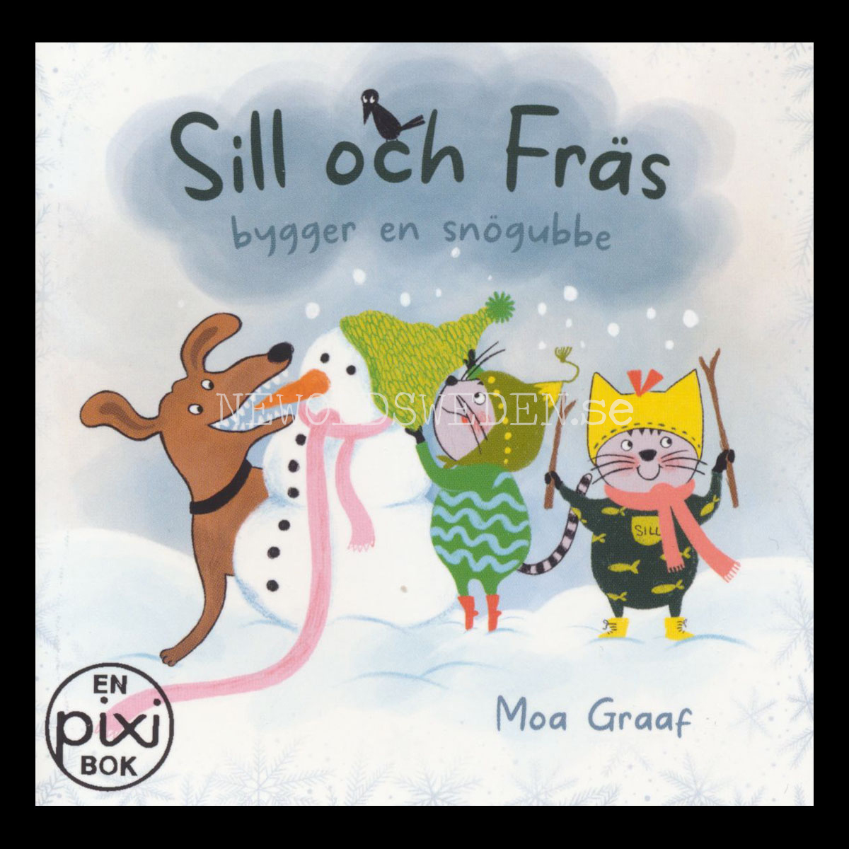 SILL OCH FRÄS BYGGER EN SNÖGUBBE - pixiböcker - P44