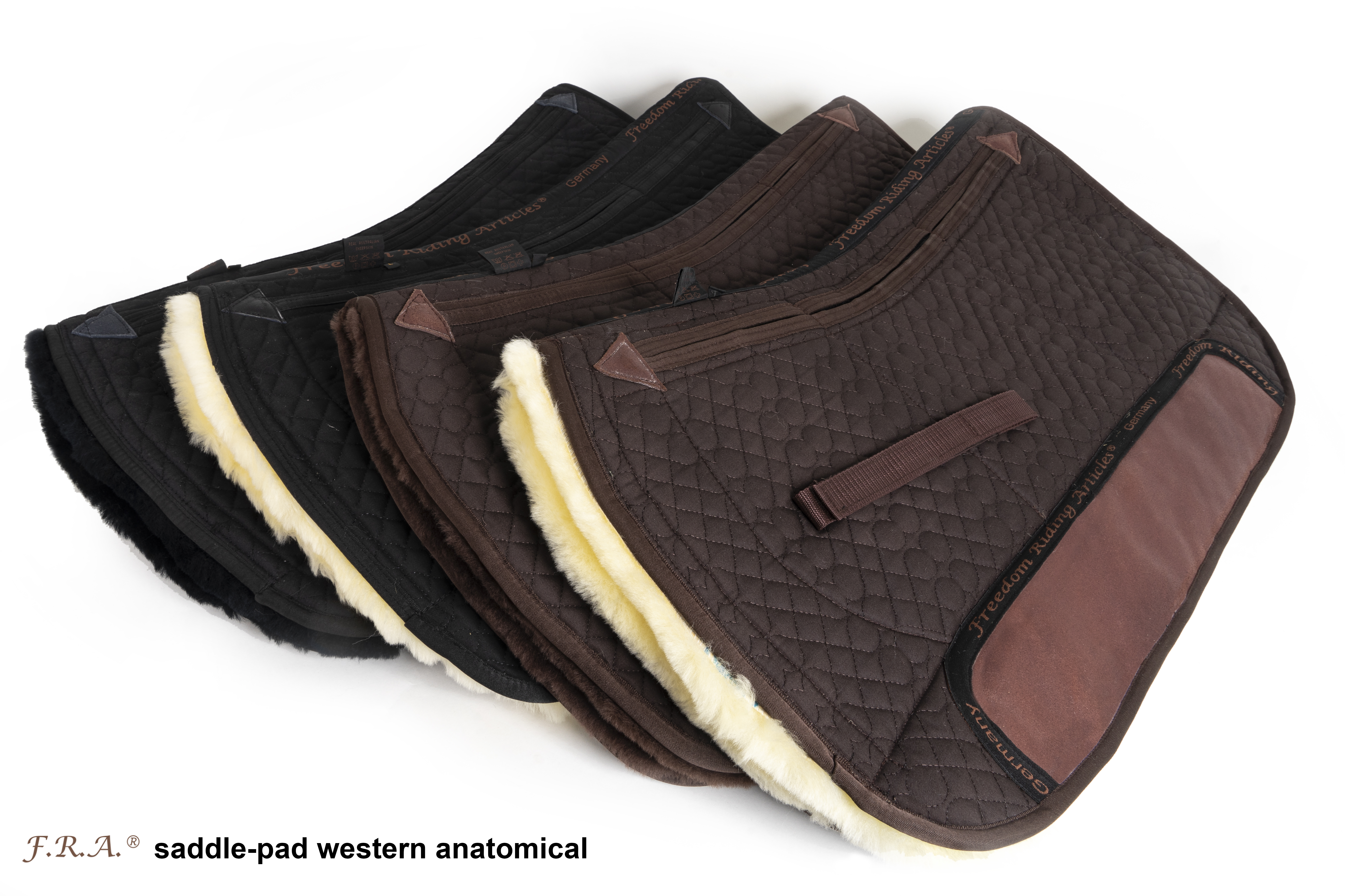 F.R.A. ® Westernpad DeLuxe, undersida av 30 mm lammskinn, (inkl. ilägg) - 2