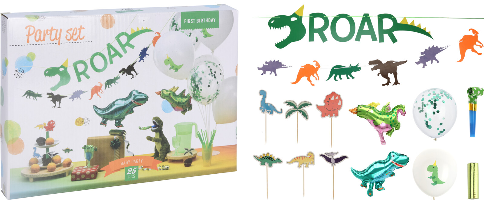 Partyset dino - 2