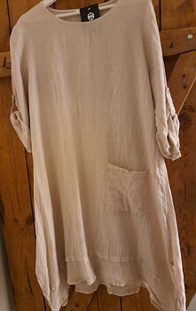 Linneklänning, Beige- Idar
