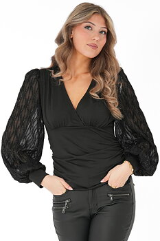 Rochelle Top, Svart- Capri Collection
