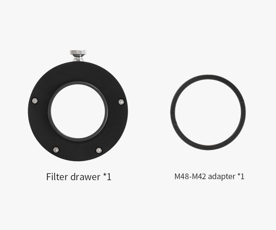 ZWO FILTERVÄXLARE FÖR 2" FILTER - M48/T2 TILL T2 (NYA MODELLEN) - 11