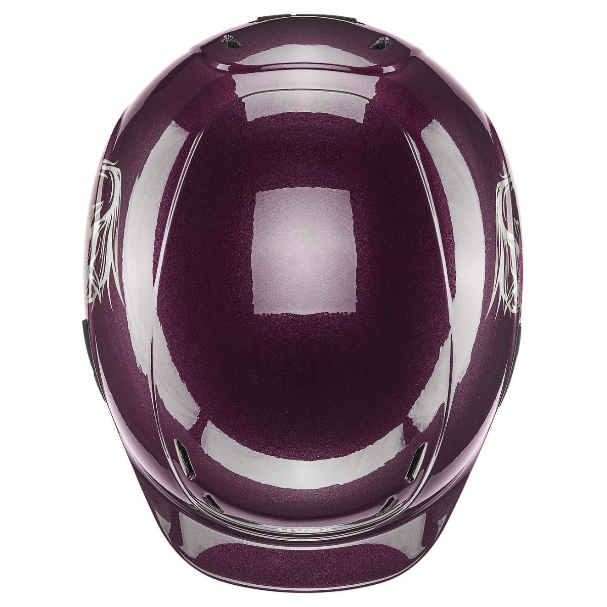 Ridhjälm Uvex Kidoxx - Flower Burgundy  - 4