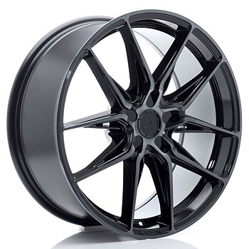 JR Wheels JR44 19x8 ET20-40 Oborrad Black Machined w/Tinted Face