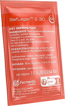 Fermentis SafLager E-30, 11.5 g