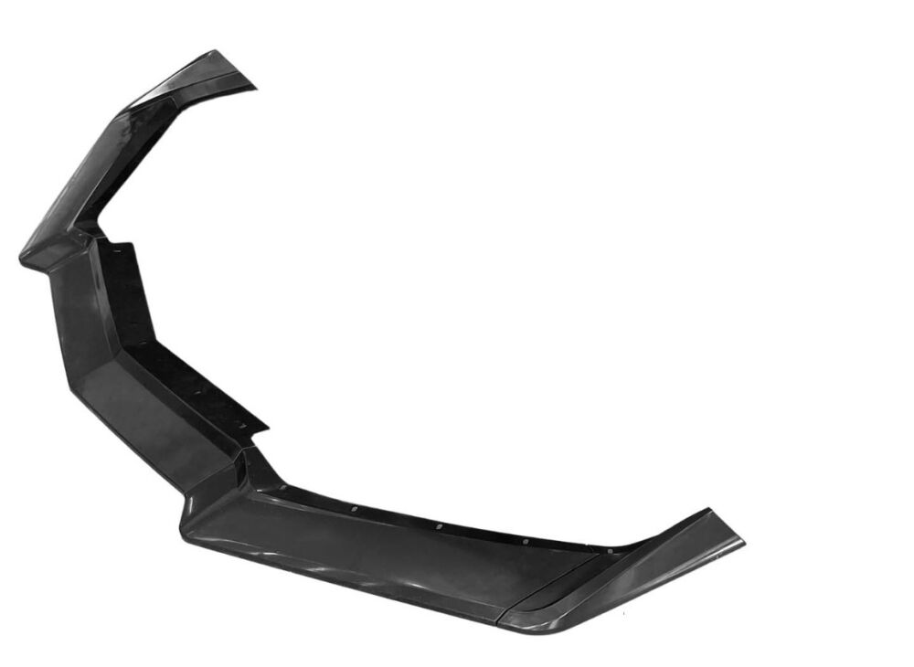 V3R Style Stötfångar Läpp - Blank svart (CORVETTE 20-22 C8) - 4