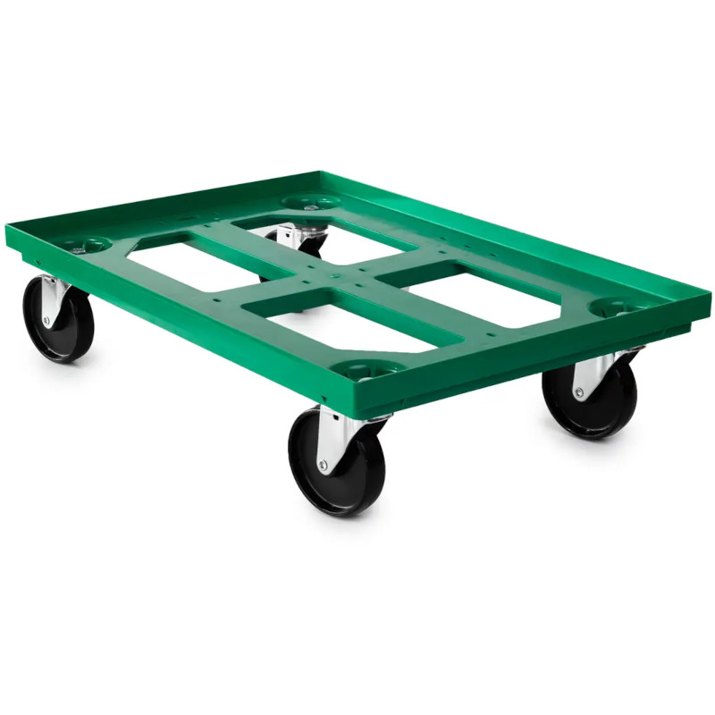Backvagn hål botten / 4 svänghjul, plast (OMONTERAD) - 3
