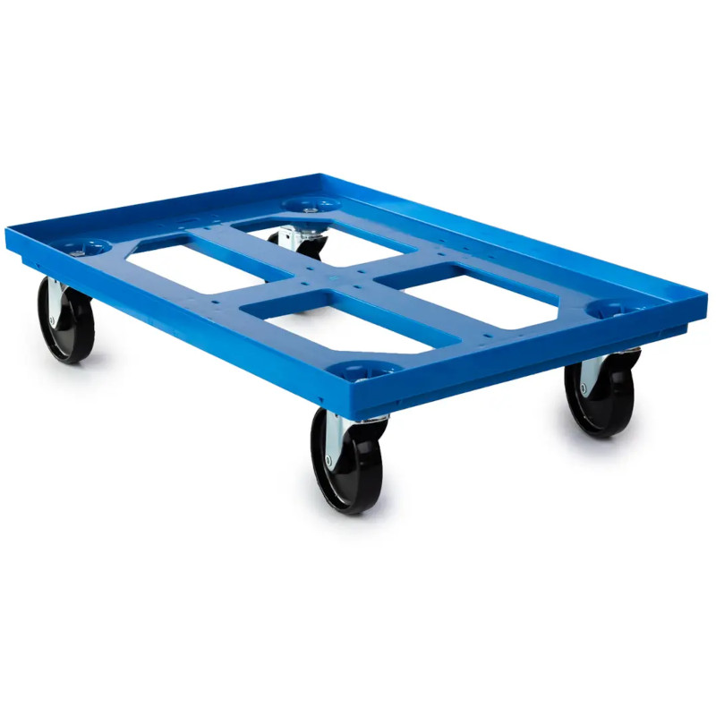 Backvagn hål botten / 4 svänghjul, plast (OMONTERAD) - 4
