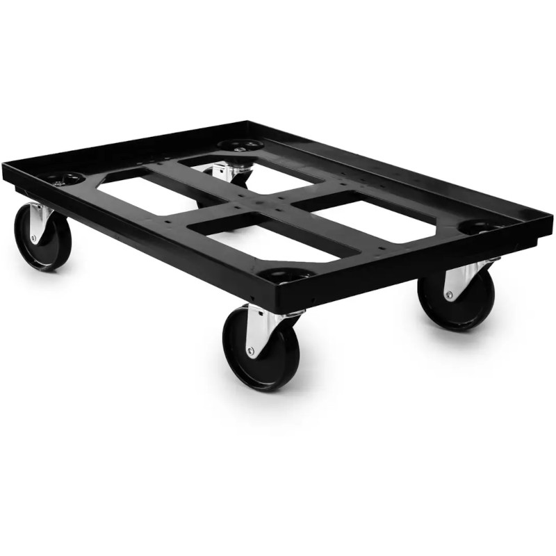 Backvagn hål botten / 4 svänghjul, plast (OMONTERAD) - 2