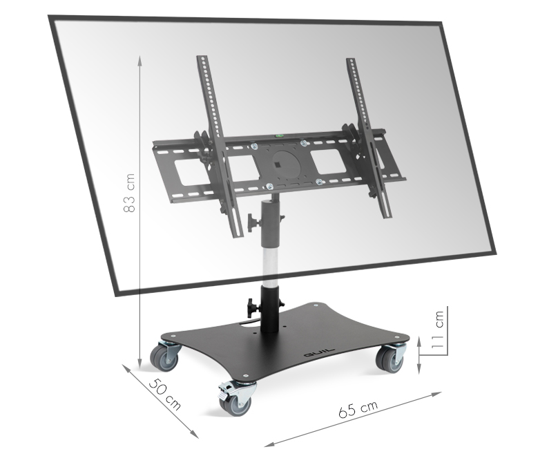 Low-level mobile stand for TV screens / 32-65 tum - 3
