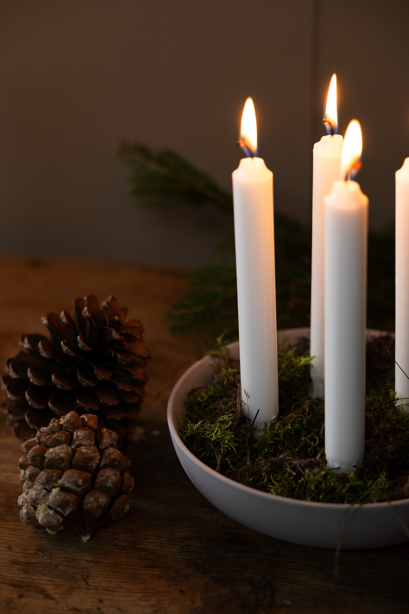 ADVENTSLJUSSTAKE - NATUR/PRICKIG - 2