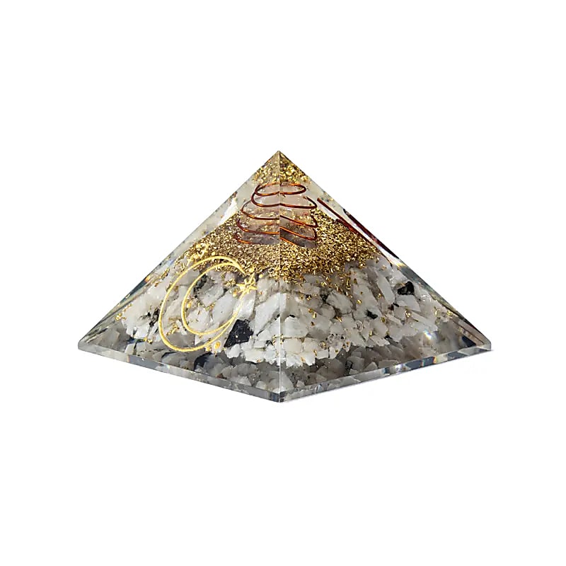 Orgonit pyramid månsten med månsymbol - 3
