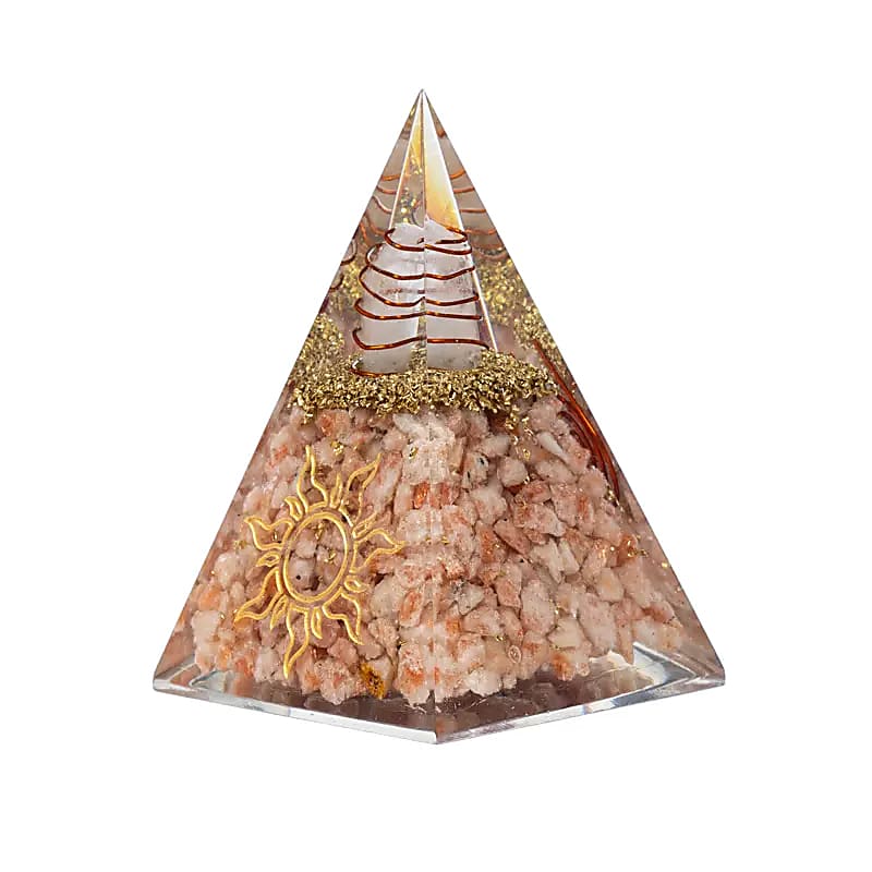 Orgonit pyramid solsten med solsymbol - 2